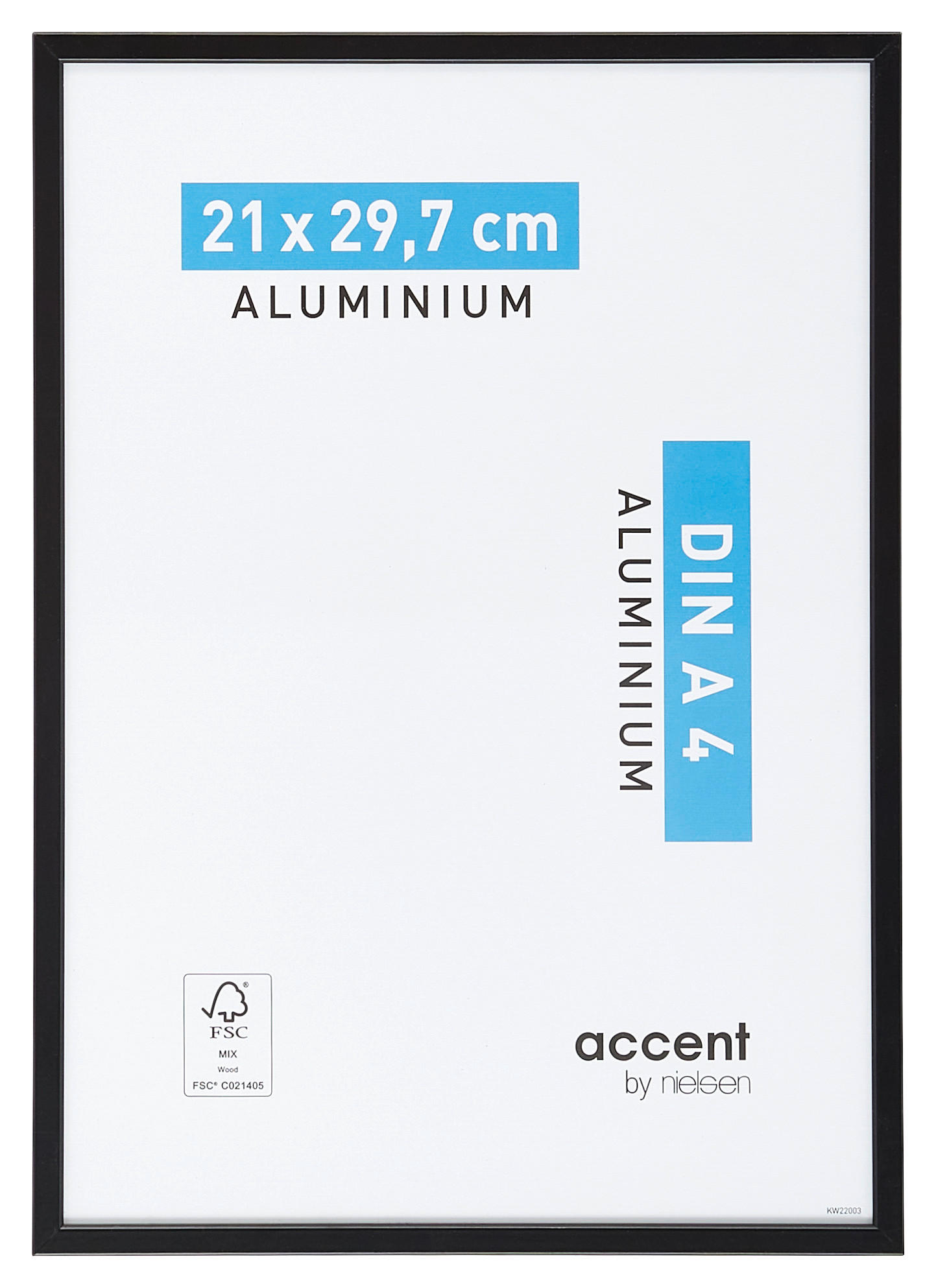 BILDERRAHMEN 21/29,7 cm  - Schwarz, Basics, Metall (21/29,7cm) - Nielsen