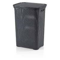 WÄSCHETONNE - Dunkelgrau, Basics, Kunststoff (33,5/60/43,5cm) - Kela