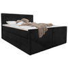 BOXSPRINGOVÁ POSTEĽ, 180/200 cm, čierna - čierna, Modern, textil (180/200cm) - Livetastic