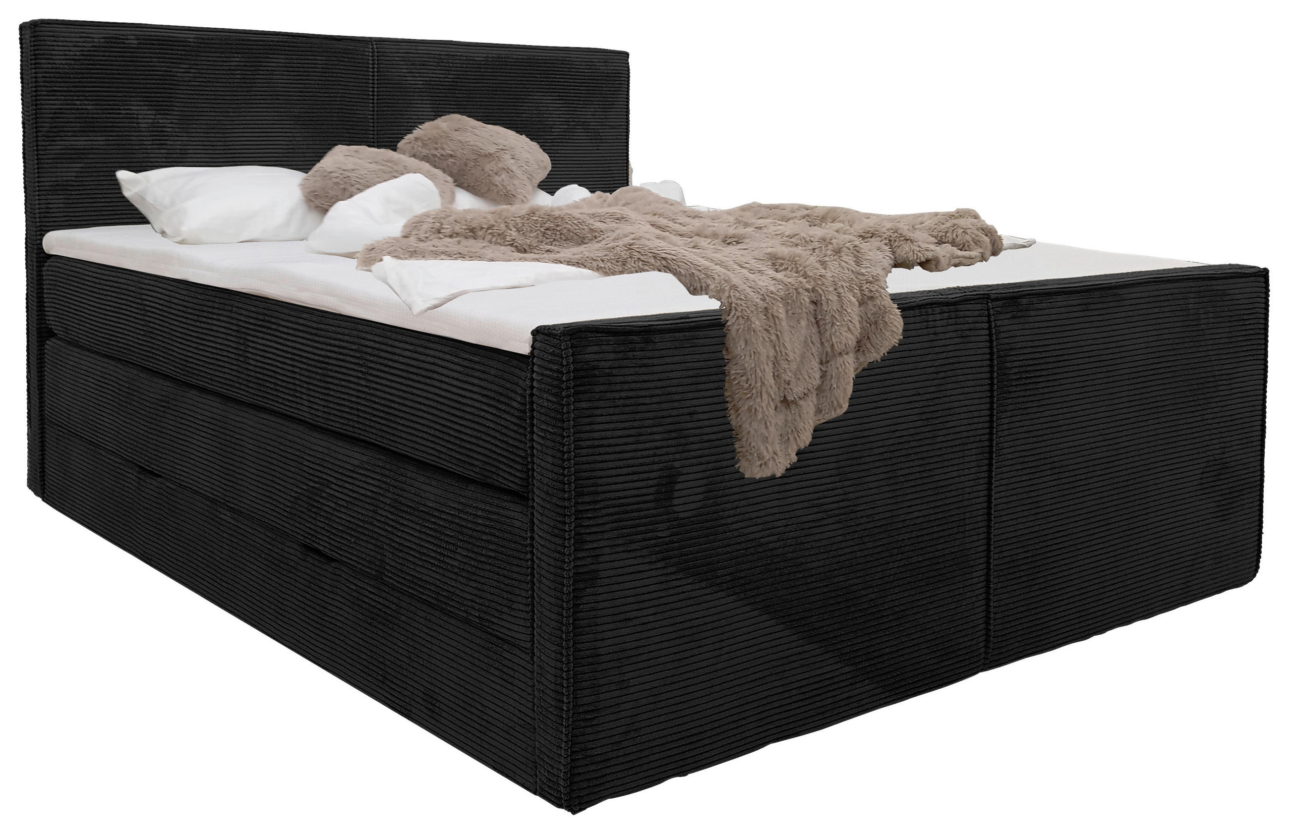 Livetastic POSTEL BOXSPRING, 160/200 cm, černá