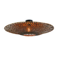 TAKLAMPA GOOD&MOJO  87/23 cm  - svart/naturfärgad, Trend, trä (87/23cm) - Good & Mojo