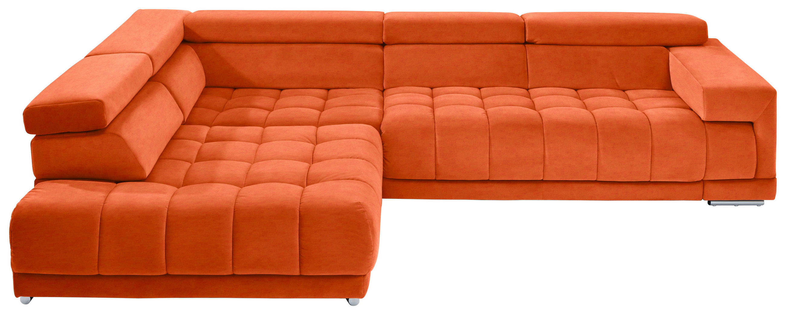 ROHOVÁ SEDAČKA, textil, oranžová - oranžová/barvy chromu, Design, kov/textil (222/326cm) - Beldomo Speed