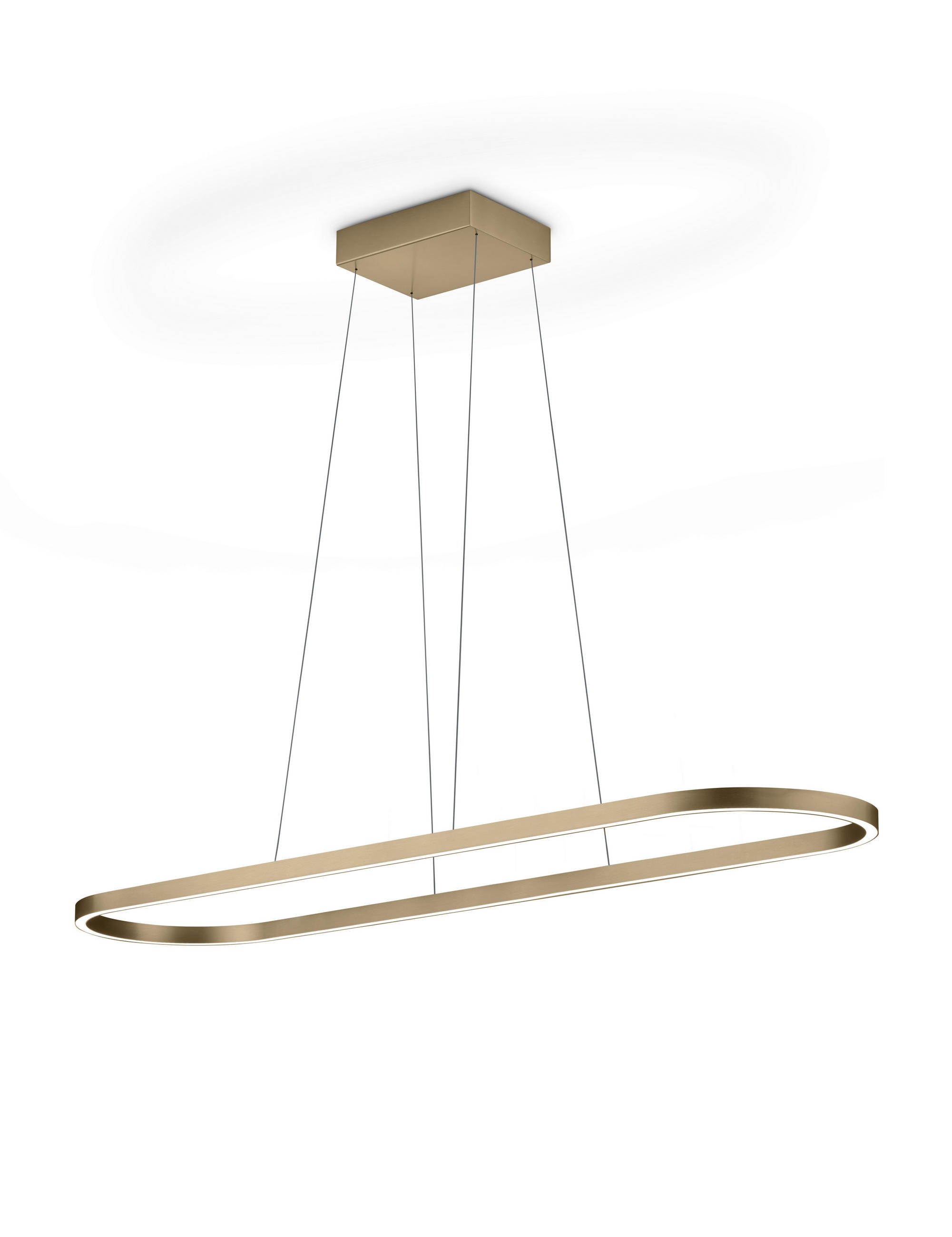 LED-PENDELLEUCHTE   135 cm  - Bronzefarben, Basics, Metall (135cm) - GKS Knapstein