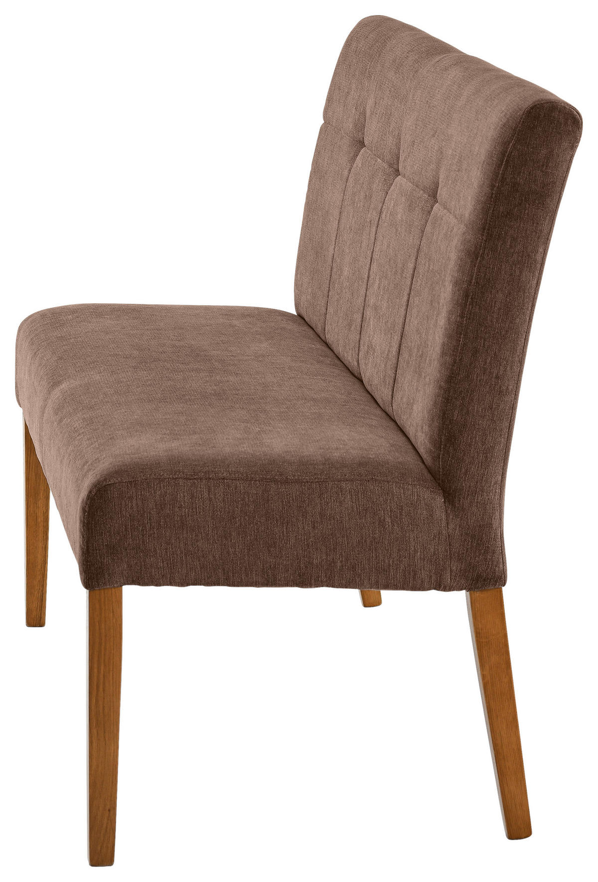 SITZBANK 137/92/66 cm Webstoff Braun, Eichefarben Eiche massiv  - Eichefarben/Braun, KONVENTIONELL, Holz/Textil (137/92/66cm) - Cantus