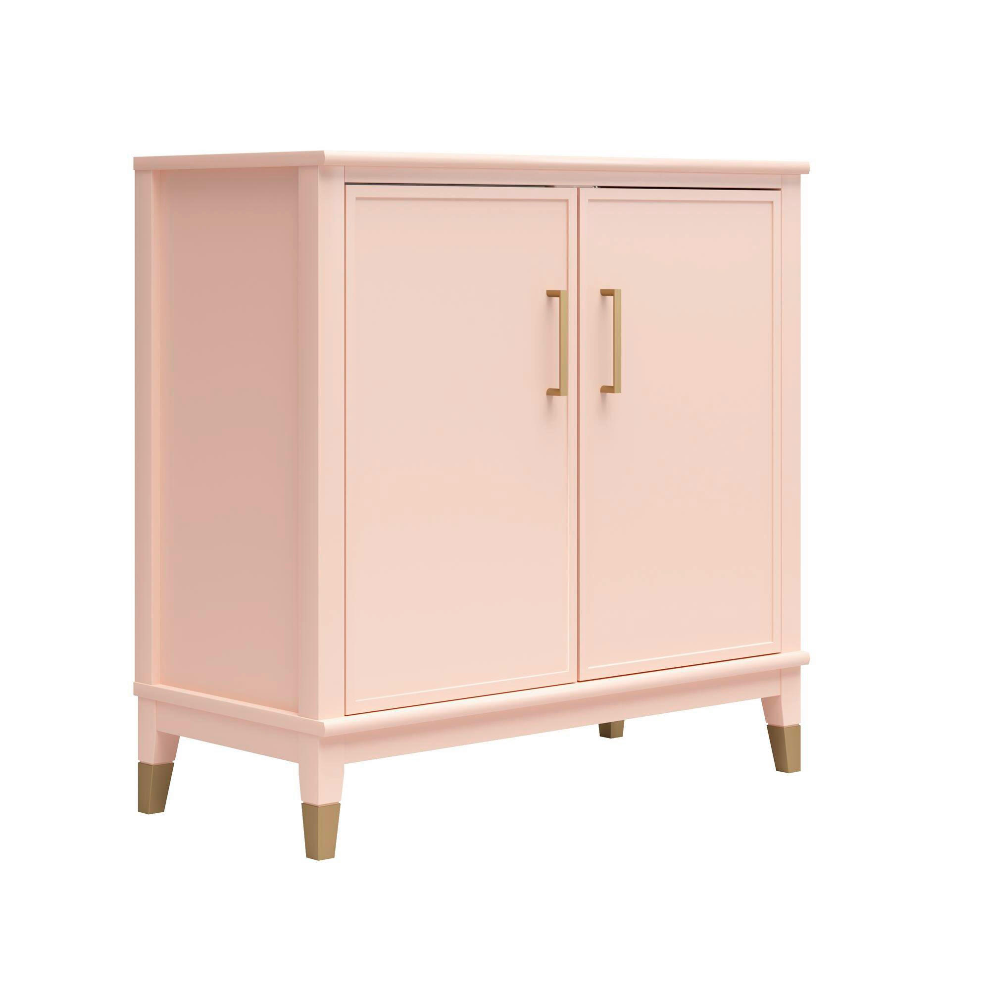 HIGHBOARD Westerleigh  in 86/85/41 cm  - Hellrosa/Goldfarben, Design, Holzwerkstoff/Metall (86/85/41cm) - MID.YOU