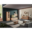WOHNWAND  in Wildeiche  328,8/207,1/45,2 cm  - Wildeiche/Graphitfarben, Natur, Glas/Holz (328,8/207,1/45,2cm) - Valnatura