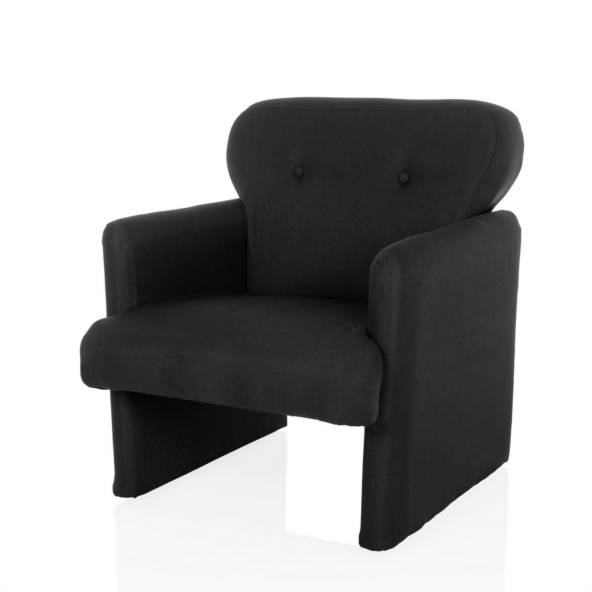 LOUNGEFÅTÖLJ  - svart, Modern, textil (66/77/74cm) - MID.YOU