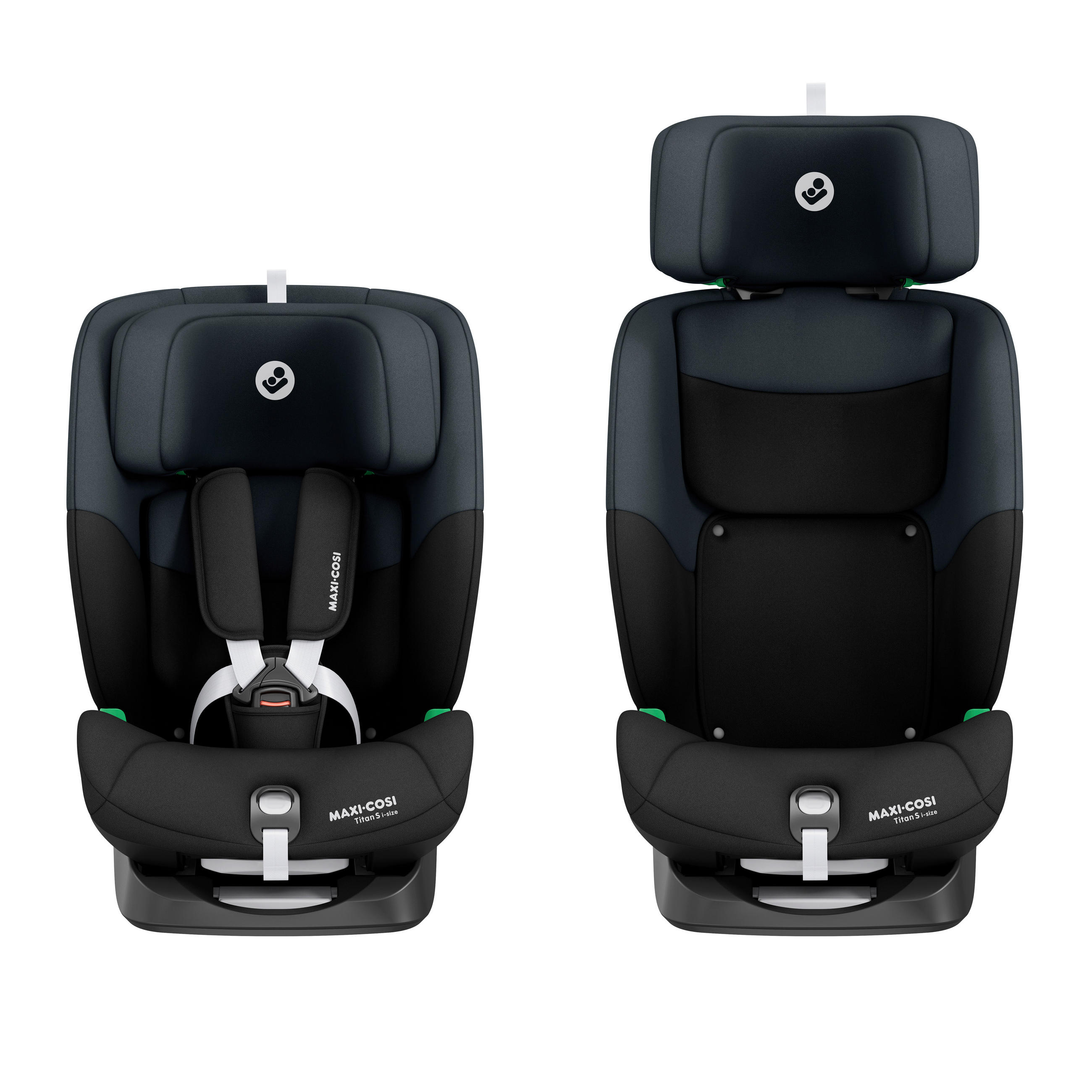 KINDERAUTOSITZ Titan I-Size  - Schwarz, Basics, Kunststoff/Metall (44,4/56,7-80,2/52,3-57,4cm) - Maxi-Cosi