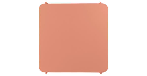 COUCHTISCH in Metall 73,4/70/40 cm  - Terracotta, Design, Metall (73,4/70/40cm) - Carryhome