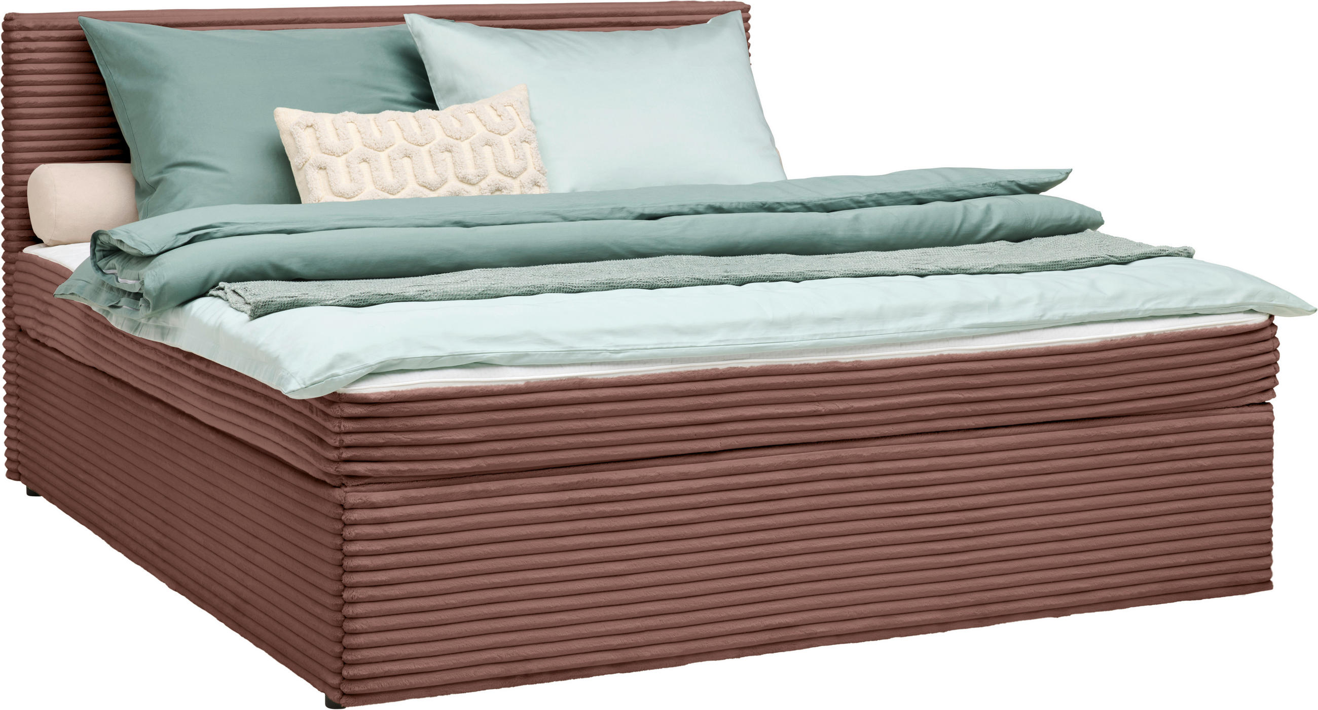 BOXBETT 180/200 cm,  in Altrosa,  {item.attr('349-543‘),[, ]}{item.attr('328-587‘),[ ]} - Altrosa, MODERN, Holz/Textil (180/200cm) - MID.YOU