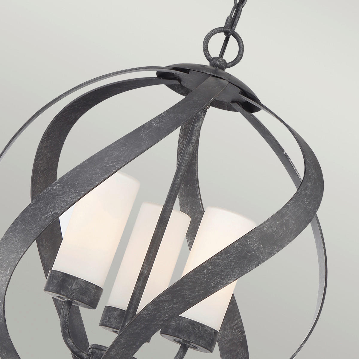 AUSSENHÄNGELEUCHTE - Schwarz, Konventionell, Glas/Metall (40.7/56.4cm) - Elstead Lighting
