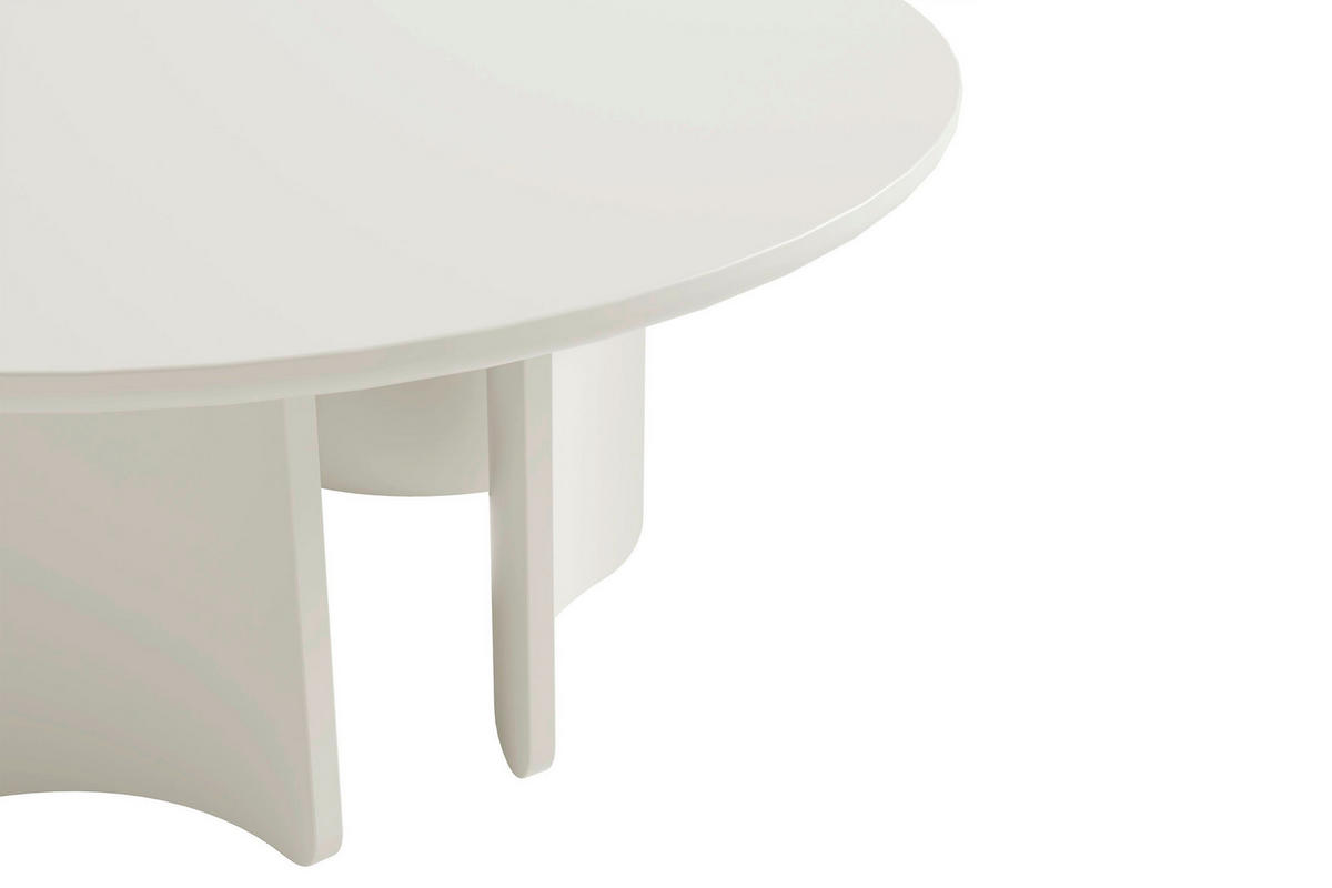 COUCHTISCH 80/80/41 cm MOLDE rund Seidengrau einfacher Aufbau, 2 in 1 Gestell  - Seidengrau, MODERN, Holzwerkstoff (80/80/41cm) - Schöner Wohnen