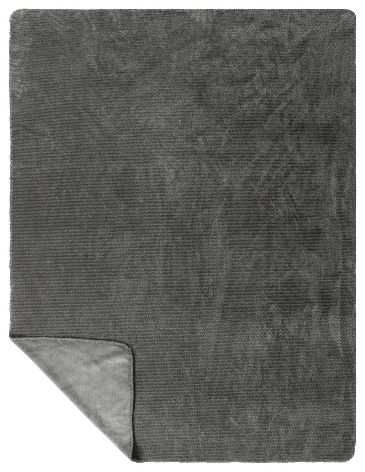 DECKE Zigzag 150/200 cm  - Anthrazit, Basics, Textil (150/200cm) - Novel