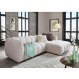 ECKSOFA in Chenille Creme  272/172 cm  - Creme/Schwarz, KONVENTIONELL, Kunststoff/Textil (272/172cm) - Carryhome