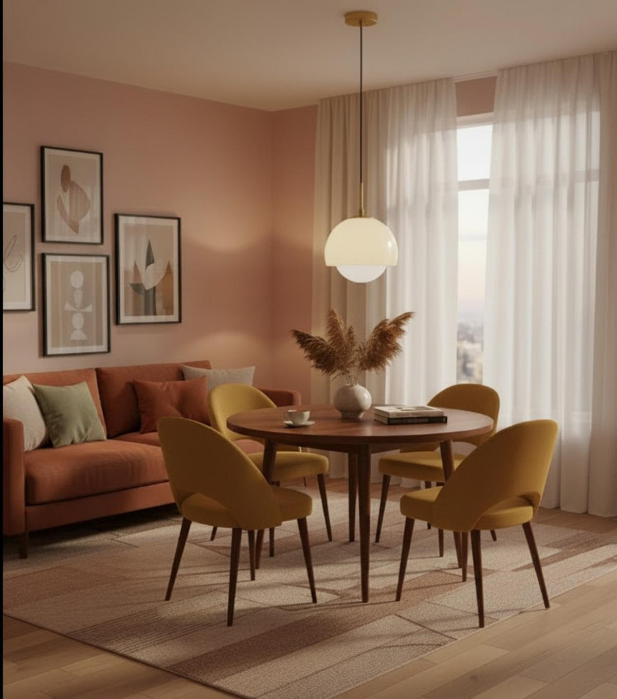 HÄNGELEUCHTE 22,5/120 cm    - Beige, Design, Glas/Metall (22,5/120cm) - Collet's Monde