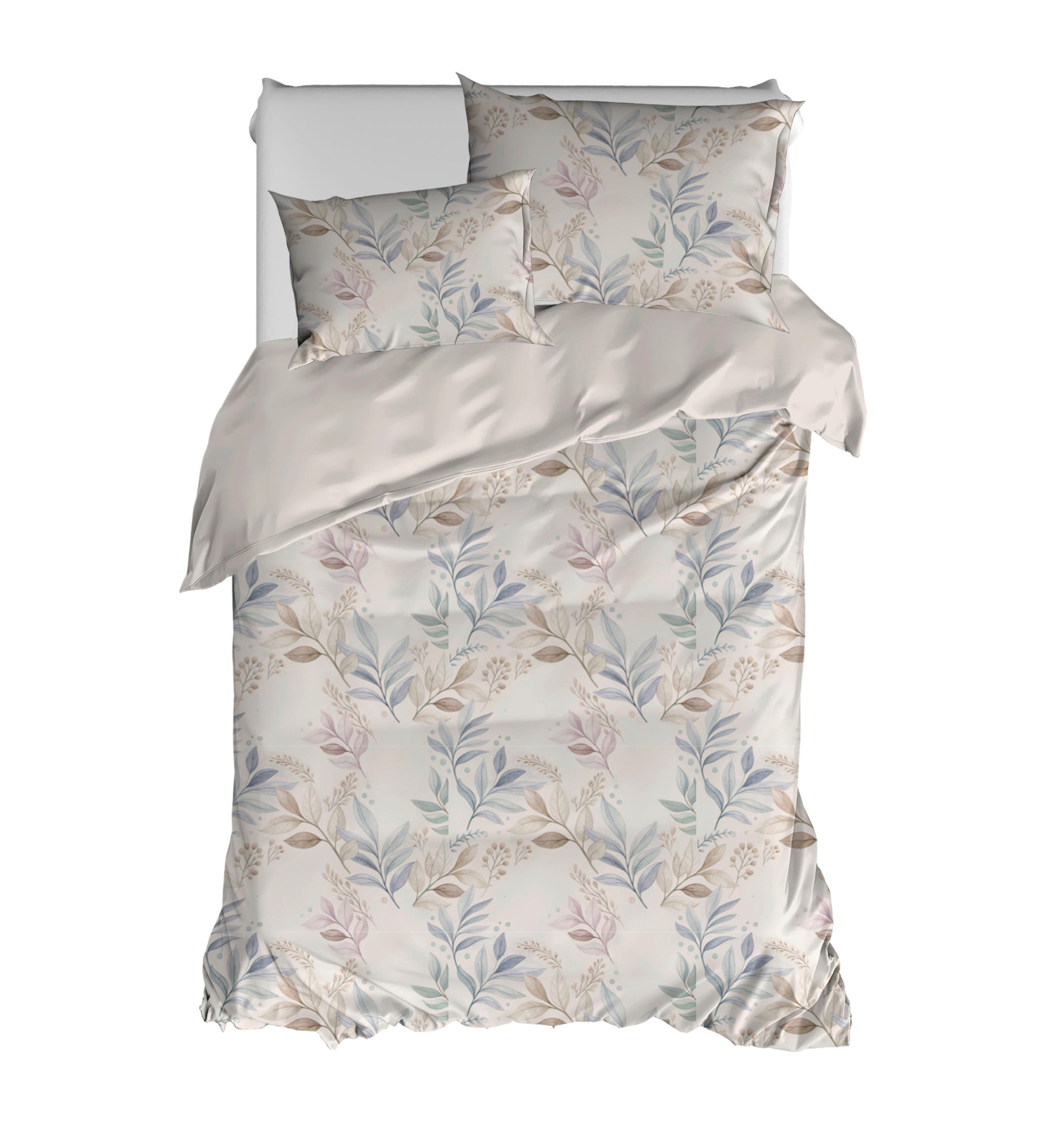 ÁGYNEMŰHUZAT-GARNITÚRA  - bézs, Basics, textil (35/25/3cm)