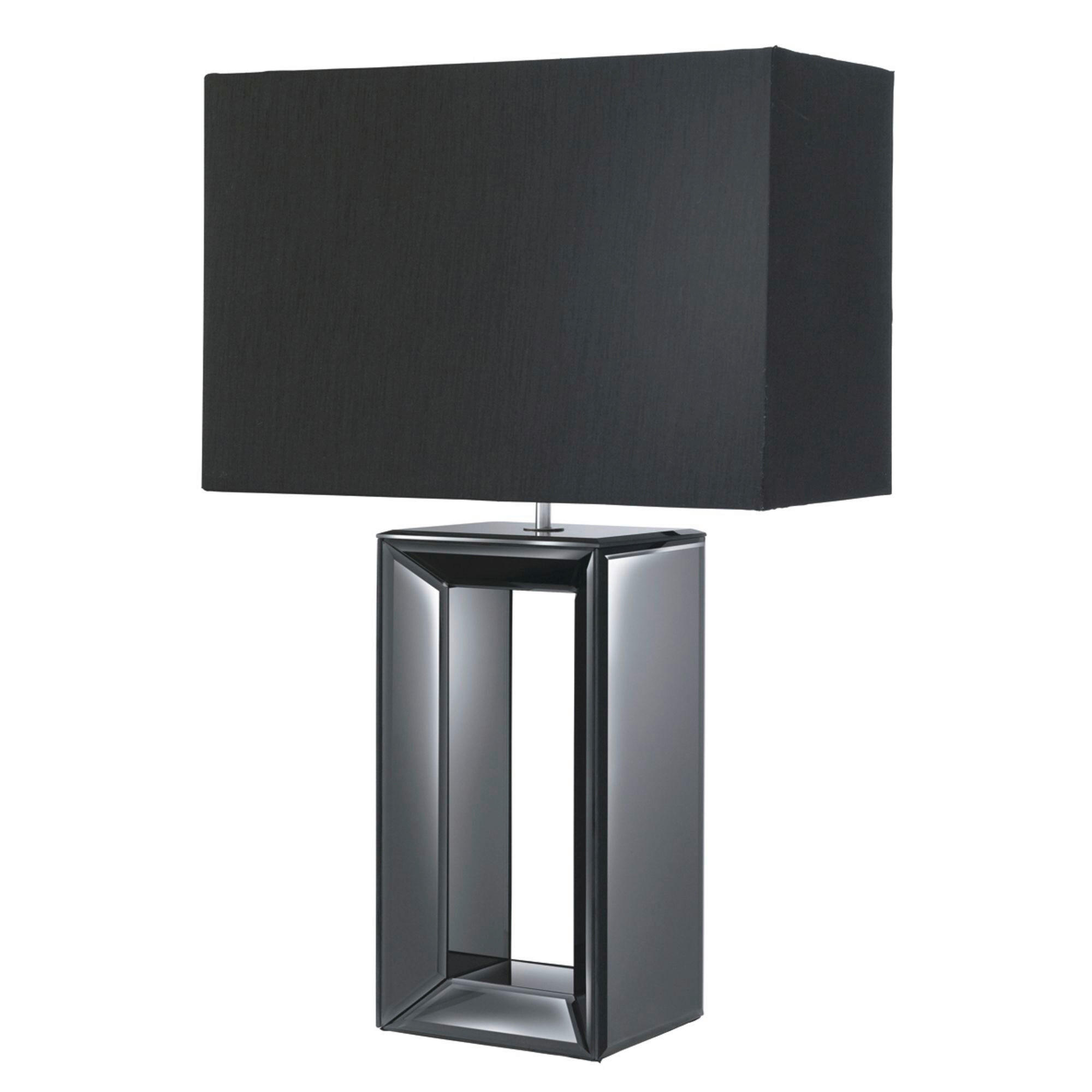 TISCHLEUCHTE 38/25/58 cm   - Schwarz, Design, Glas/Kunststoff (38/25/58cm)