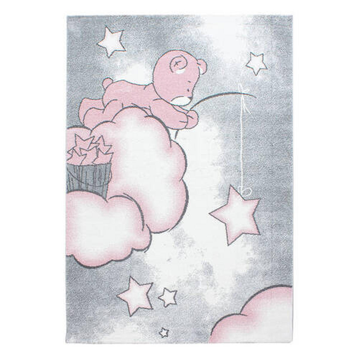 BARNMATTA 160/230 cm Kids 580  - vit/pink, Trend, textil (160/230cm) - Ben'n'jen