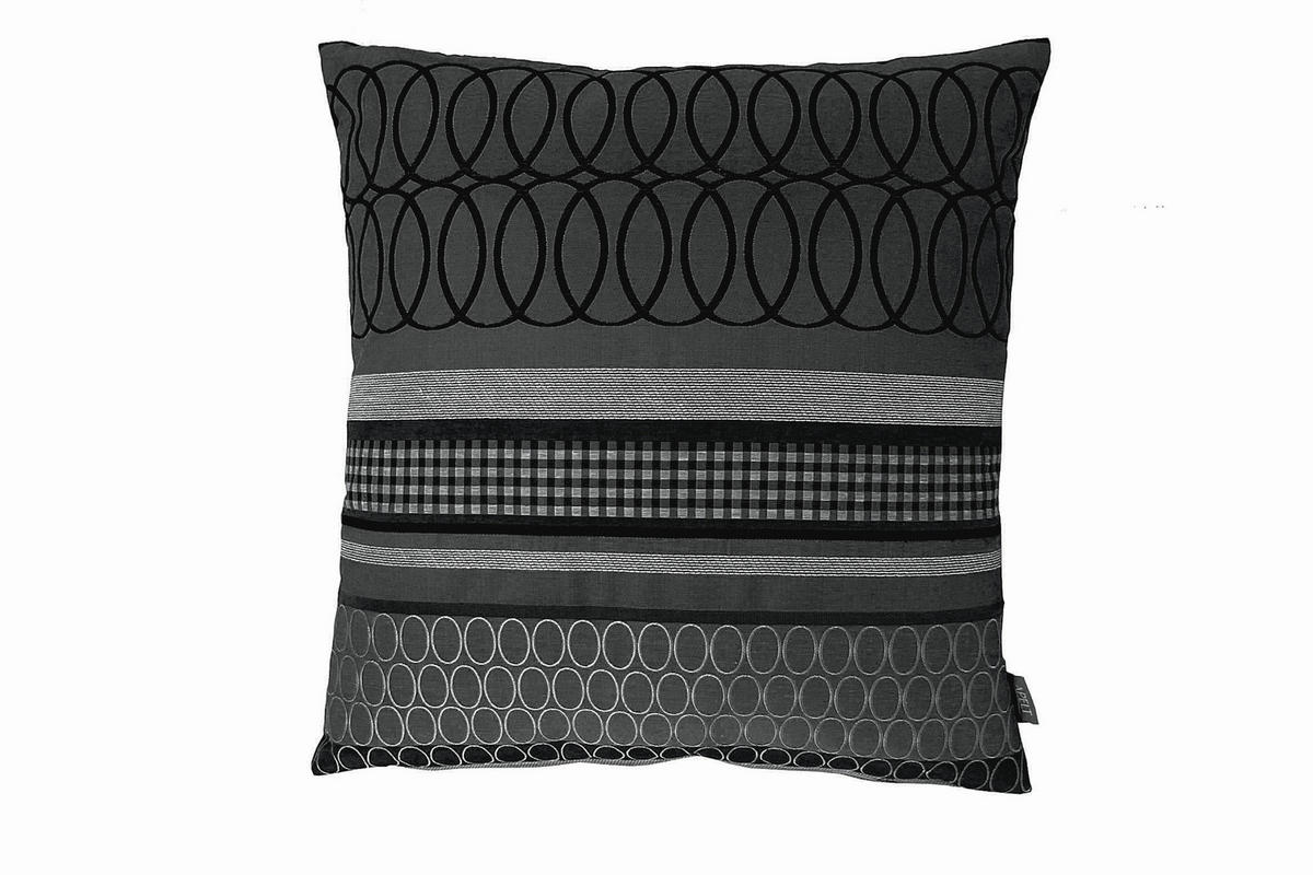 ZIERKISSEN 48/48 cm  - Anthrazit, Basics, Textil (48/48cm) - Ambiente