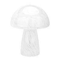 TISCHLEUCHTE  21/28 cm    - Weiß, KONVENTIONELL, Glas (21/28cm) - Novel