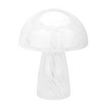 TISCHLEUCHTE 21/28 cm   - Weiß, KONVENTIONELL, Glas (21/28cm) - Novel