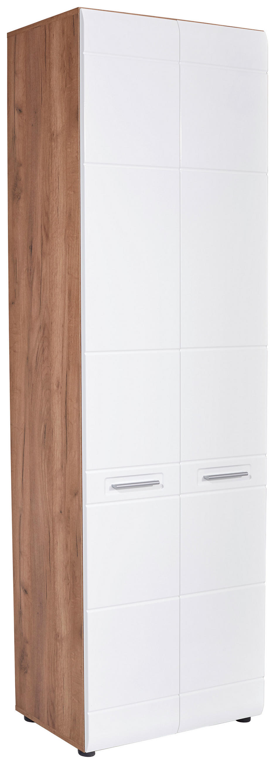 ORMAR GARDEROBNI bijela, boje hrasta - bijela/boje hrasta, Design, drvni materijal/plastika (66,8/205,7/37cm) - Xora