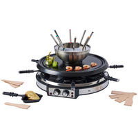 RACLETTE GRILLSÜTŐ - nemesacélszínű/fekete, Konventionell, műanyag/fa (41/28cm) - Homeware Profession.