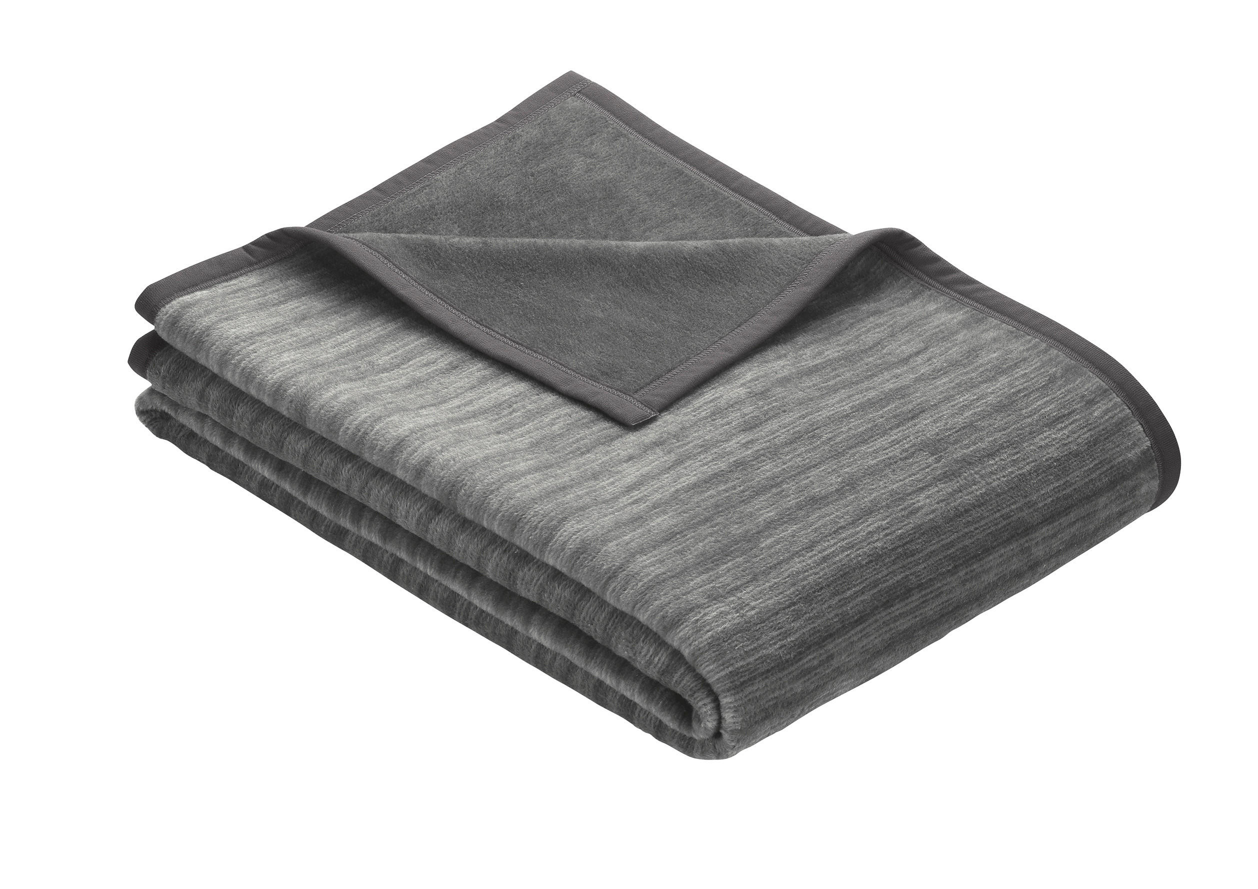 PŘEHOZ NA POSTEL, bavlna, 50/200 cm - antracitová, Konvenční, textil (50/200cm) - Ibena