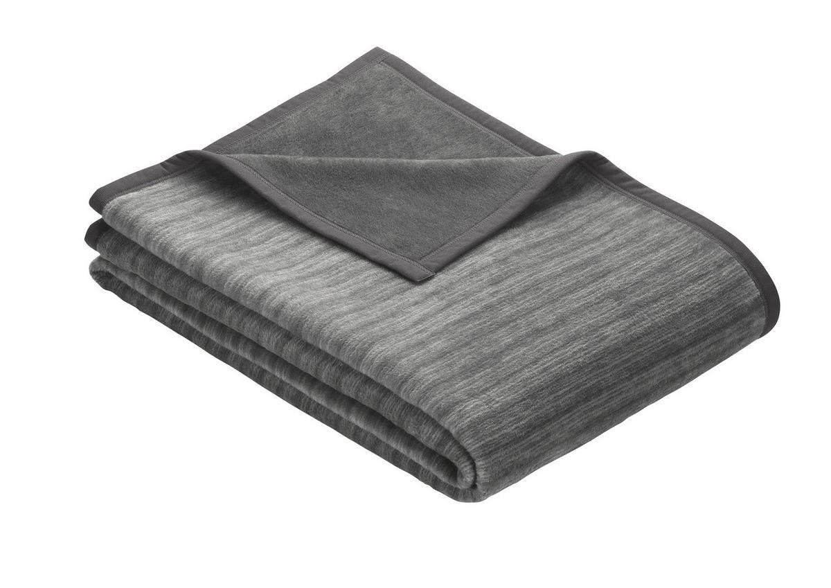 DENNÁ PRIKRÝVKA, bavlna, 50/200 cm - antracitová, Konventionell, textil (50/200cm) - Ibena