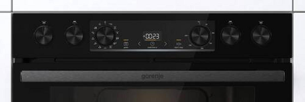 HERDSET RED PEPPER SIB  - Schwarz, Basics, Glas/Metall (59,5/59,5/56,4cm) - Gorenje