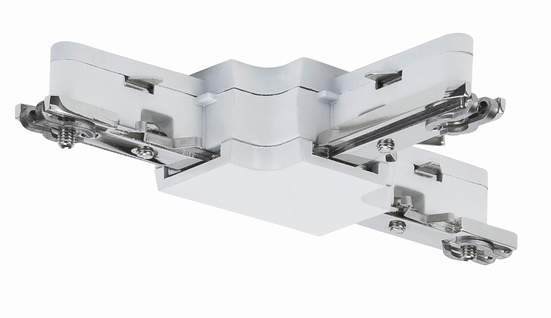 SCHIENENSYSTEM-VERBINDER   10,4/1,8/6,2 cm   - Weiß, Design, Metall (10,4/1,8/6,2cm) - Paulmann
