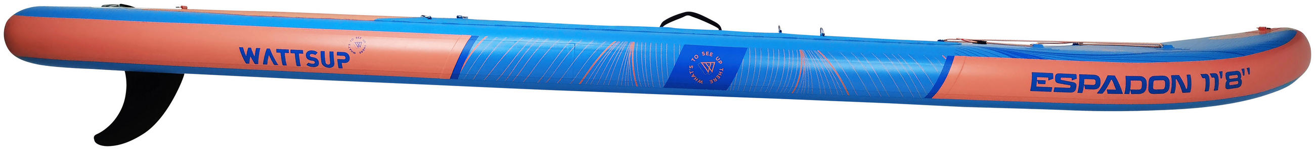 STAND-UP PADDLE BOARD ESPADON 118  - Orange/Hellblau, KONVENTIONELL (355/86/15cm) - Atrigo