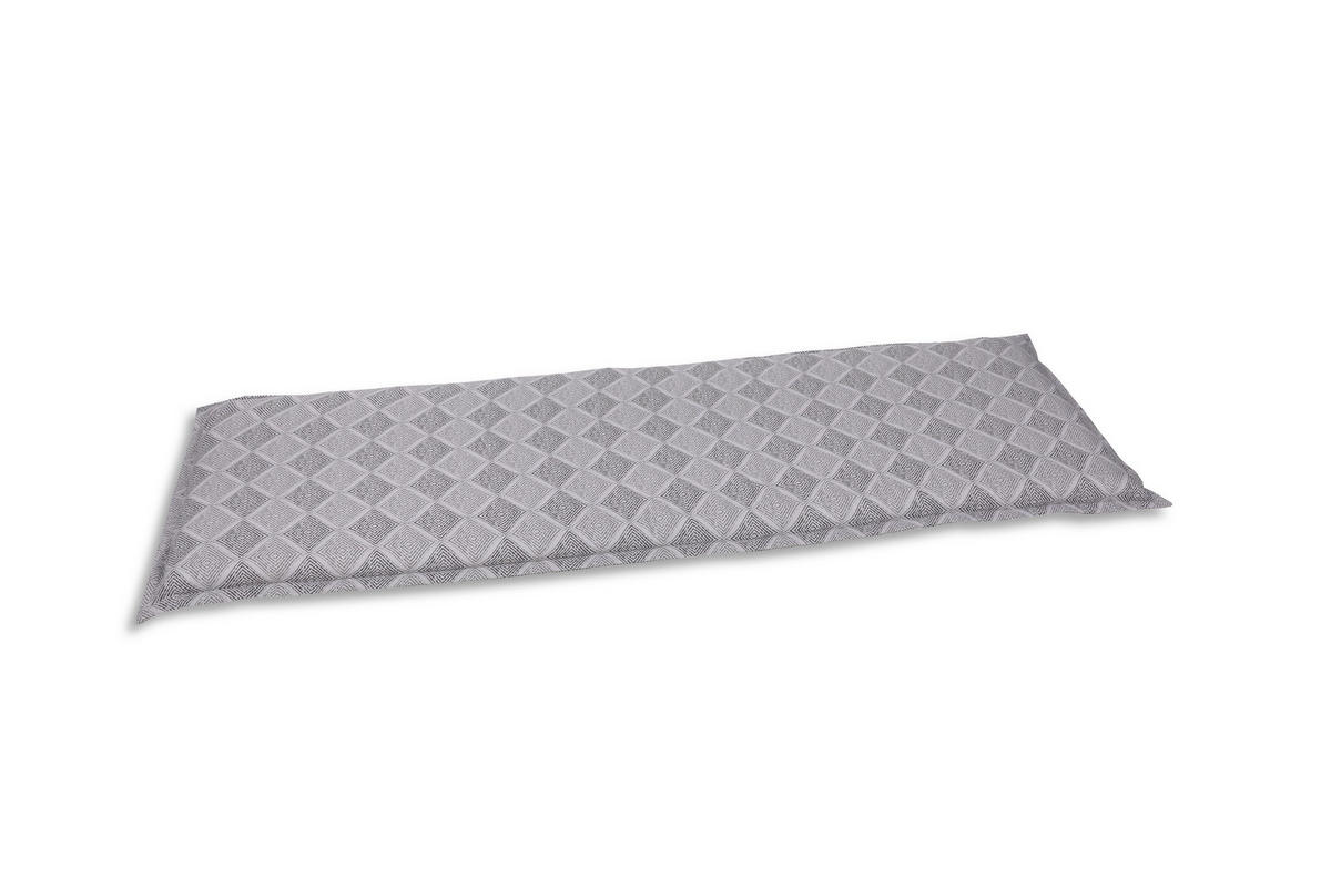 BANKAUFLAGE  Raute  - Grau, Basics, Textil (146/6/48cm)