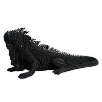 SCULPTURĂ - negru/negru lucios intens, Basics, plastic (31/15/12cm)
