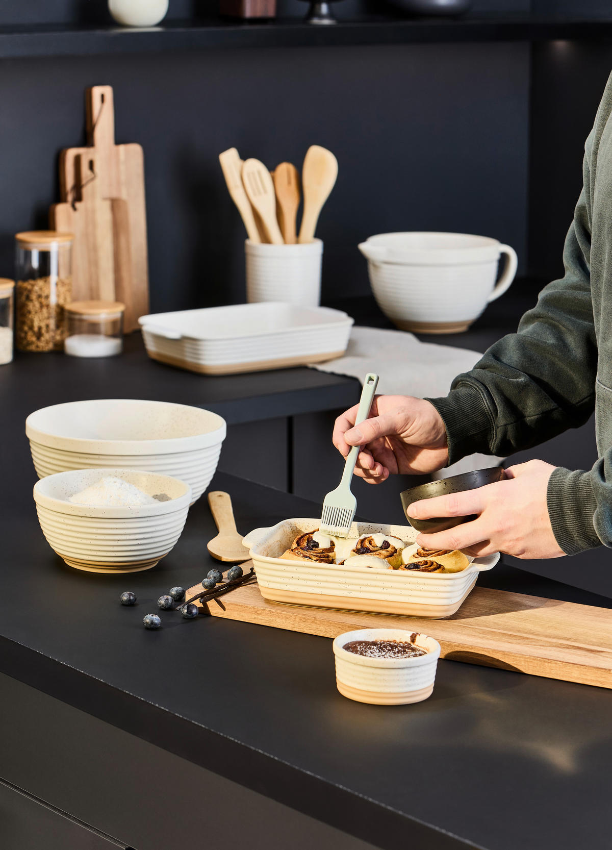 ZAPÉKACÍ MISKA kamenina keramika 27,2/18,2/5,5 cm - hnědá/béžová, Natur, keramika (27,2/18,2/5,5cm) - Homeware Profession.