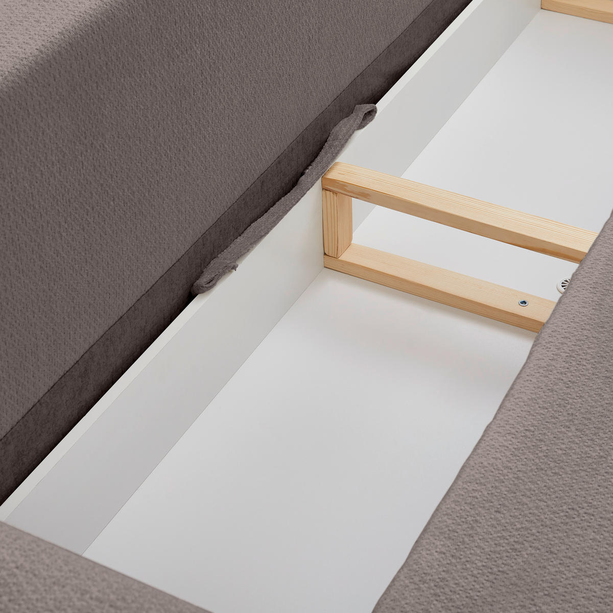 SCHLAFSOFA in Chenille Braun  - Schwarz/Braun, Konventionell, Holz/Textil (245/85/92cm) - Livetastic
