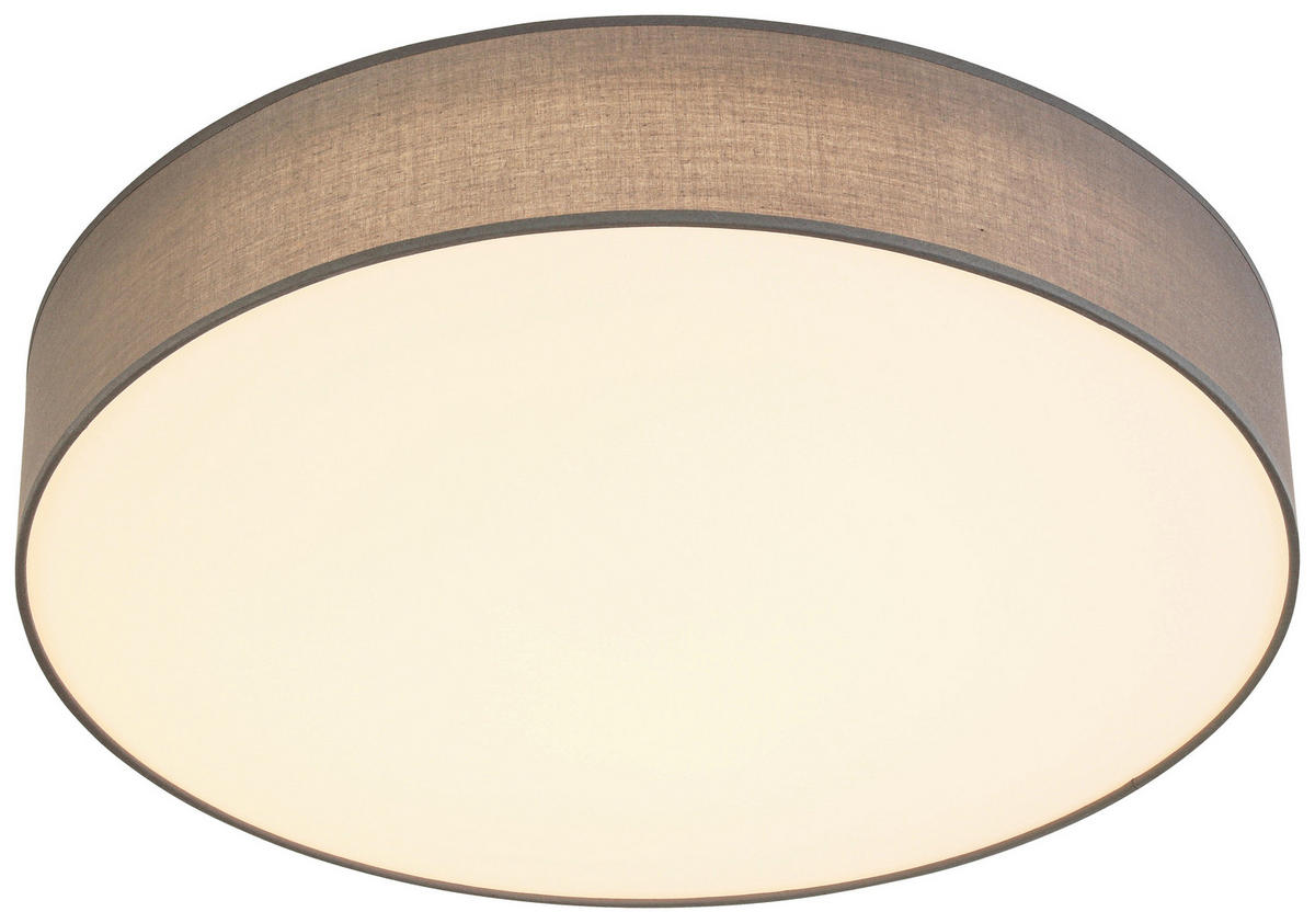 LED-DECKENLEUCHTE - Weiß/Grau, Trend, Kunststoff/Textil (60/11cm) - Novel