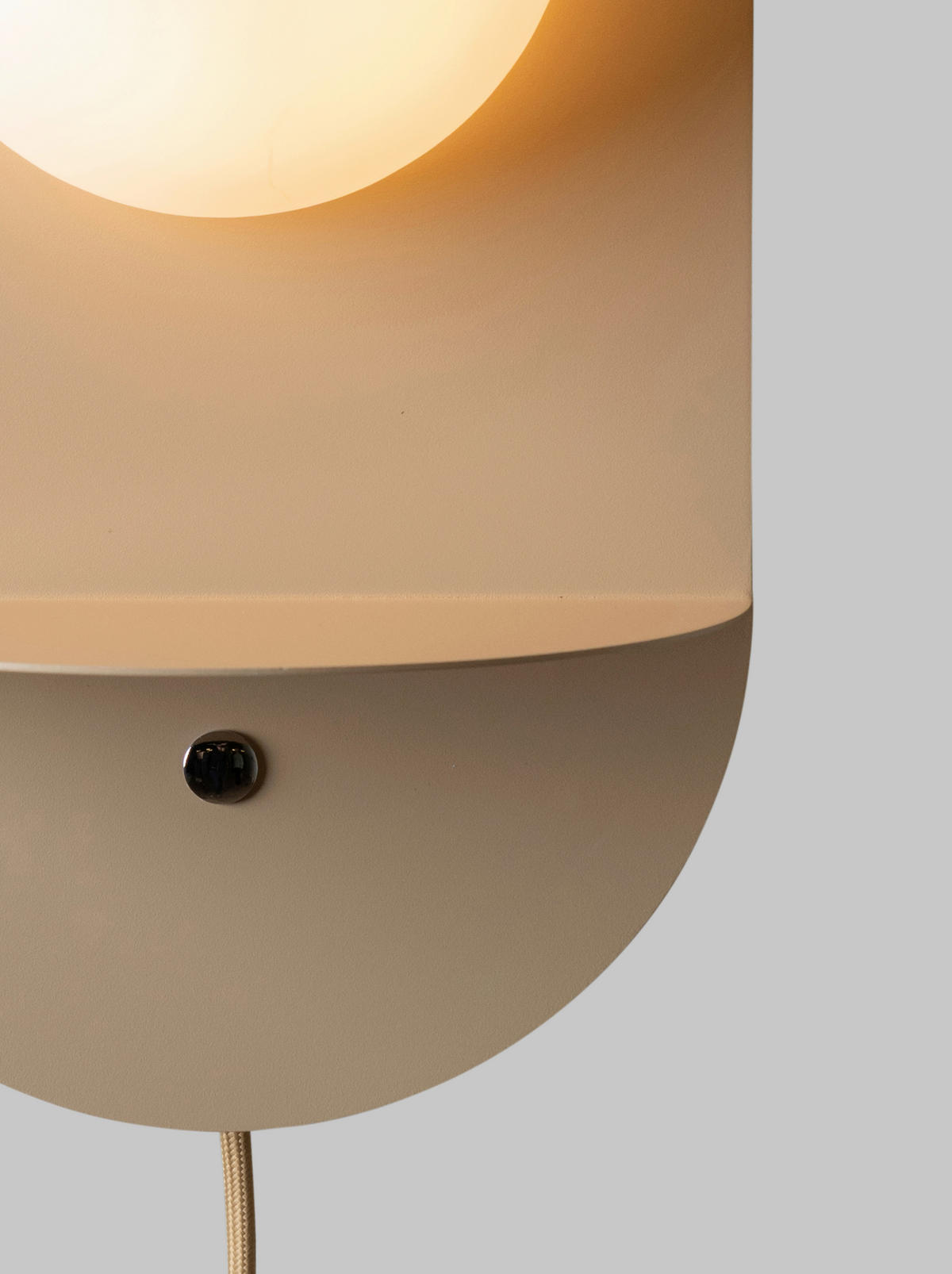 WANDLEUCHTE It's about RoMi 13,2/20/34 cm   - Beige, Design, Glas/Metall (13,2/20/34cm) - It's about Romi