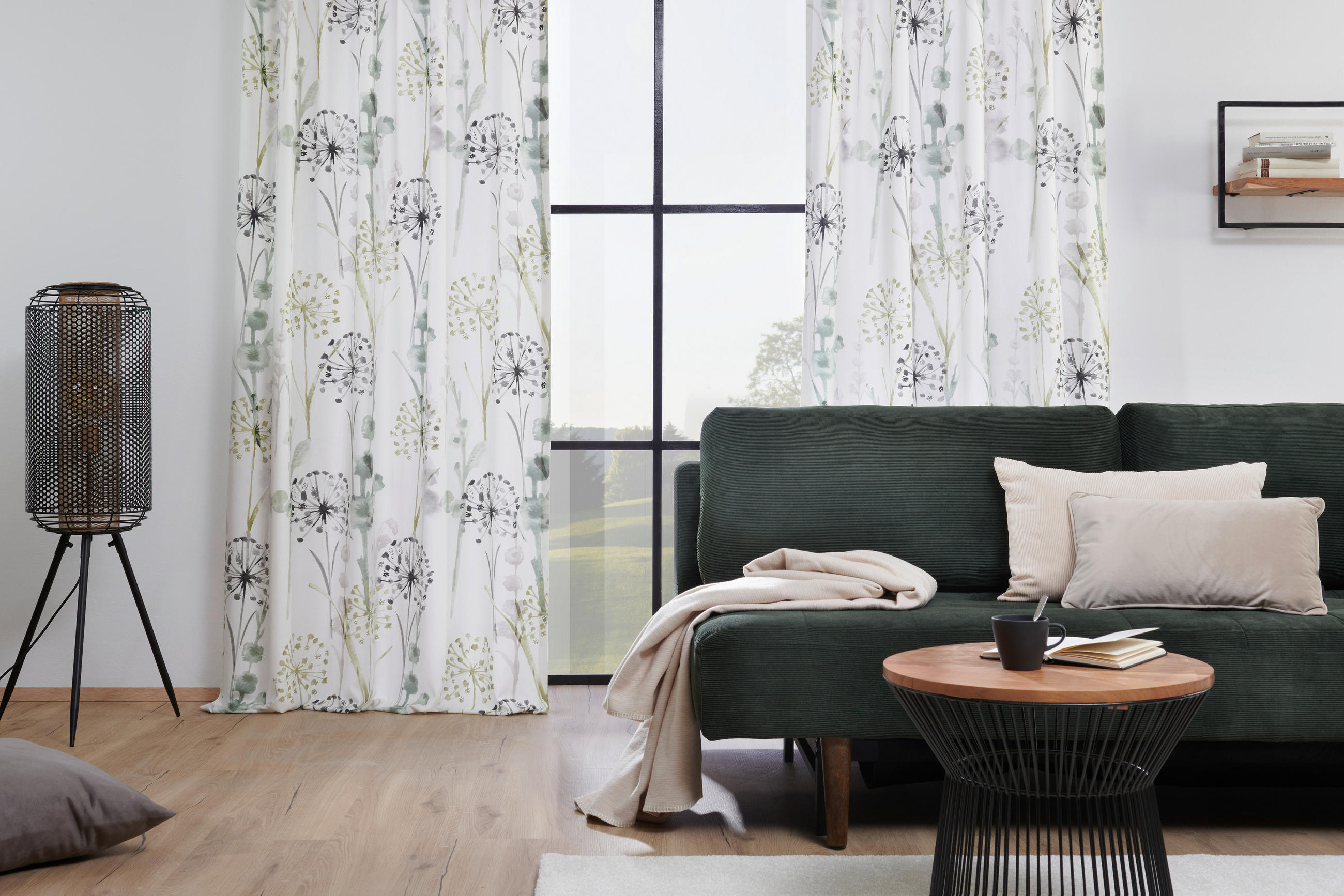 MATERIAL TEXTIL DECORATIV opac  - verde/gri, Konventionell, textil (140cm) - Esposa