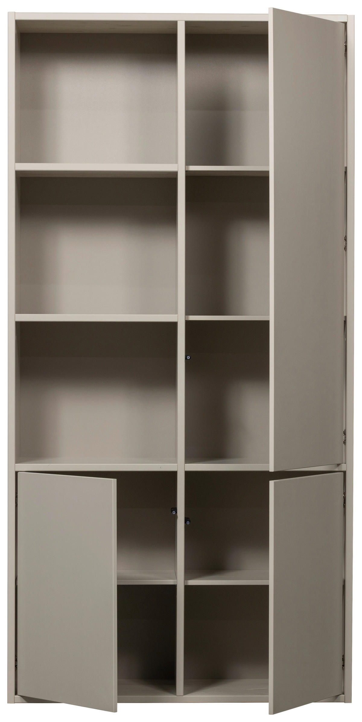 MEHRZWECKSCHRANK 108/215/40 cm  in Grau  - Grau, Design, Holz (108/215/40cm) - Livetastic