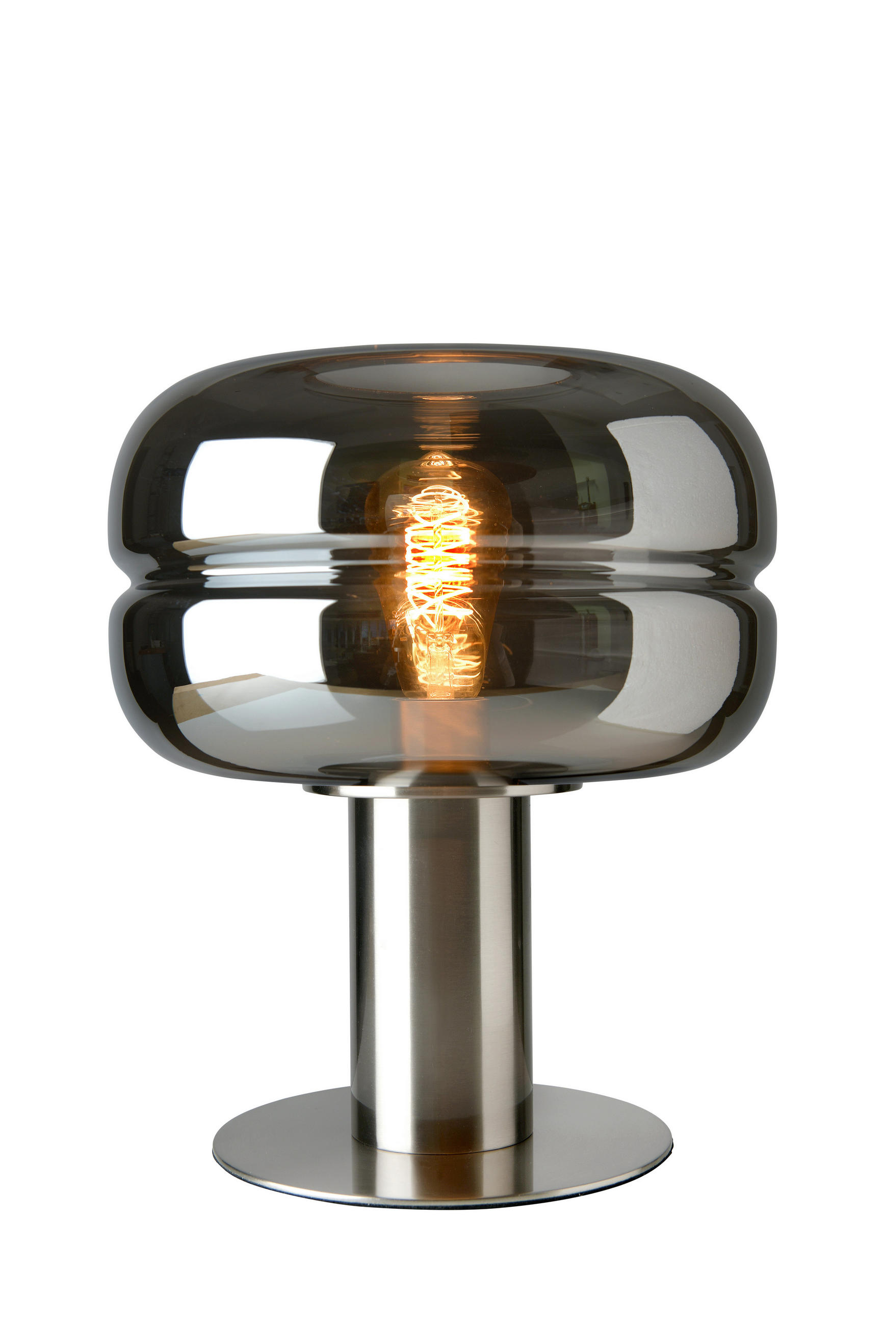 TISCHLEUCHTE HAVANNA 28/34 cm   - Silberfarben/Schwarz, Design, Glas/Metall (28/34cm) - Villeroy & Boch