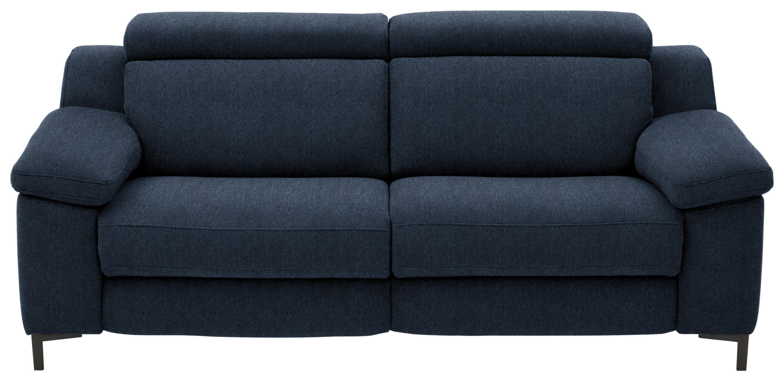 2,5-SITZER in Chenille Blau  - Blau/Schwarz, Design, Textil/Metall (188/84-104/104cm) - Valdera