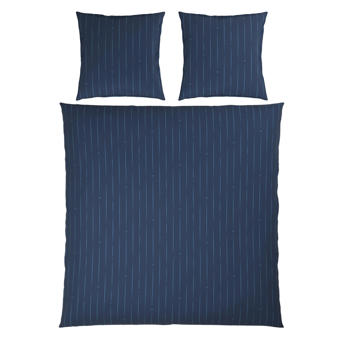 WENDEBETTWÄSCHE STRIPES DK Satin 200/200 cm  - Blau, Design, Textil (200/200cm) - Dieter Knoll