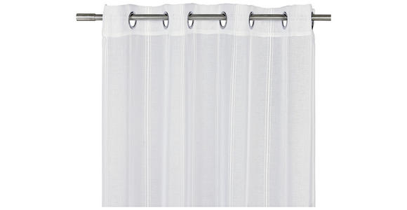 ÖSENVORHANG transparent  - Weiß, Basics, Textil (135/245cm) - Esposa