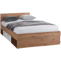 BETT 140/200 cm  in Weiß, Eichefarben  - Eichefarben/Eiche Artisan, MODERN (140/200cm) - Ondega