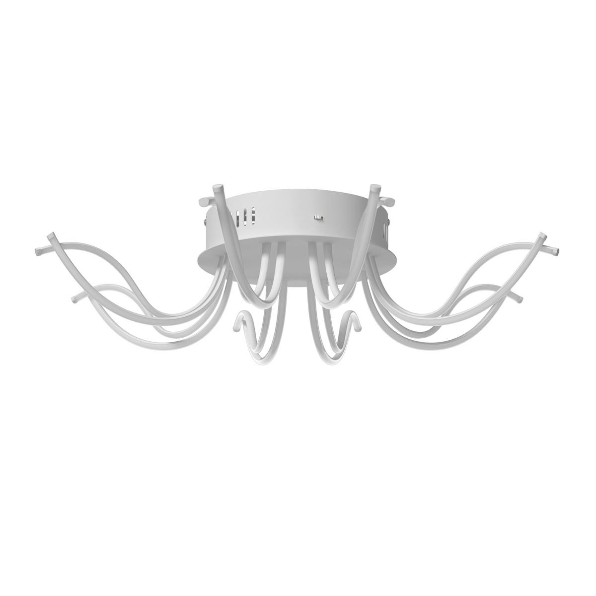 LED-DECKENLEUCHTE Dofida 58/20 cm  - Weiß, Design, Kunststoff/Metall (58/20cm) - Novel