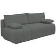 BOXSPRINGSOFA in Chenille Dunkelgrün  - Dunkelgrün/Schwarz, MODERN, Kunststoff/Textil (210/72/105cm) - Cantus