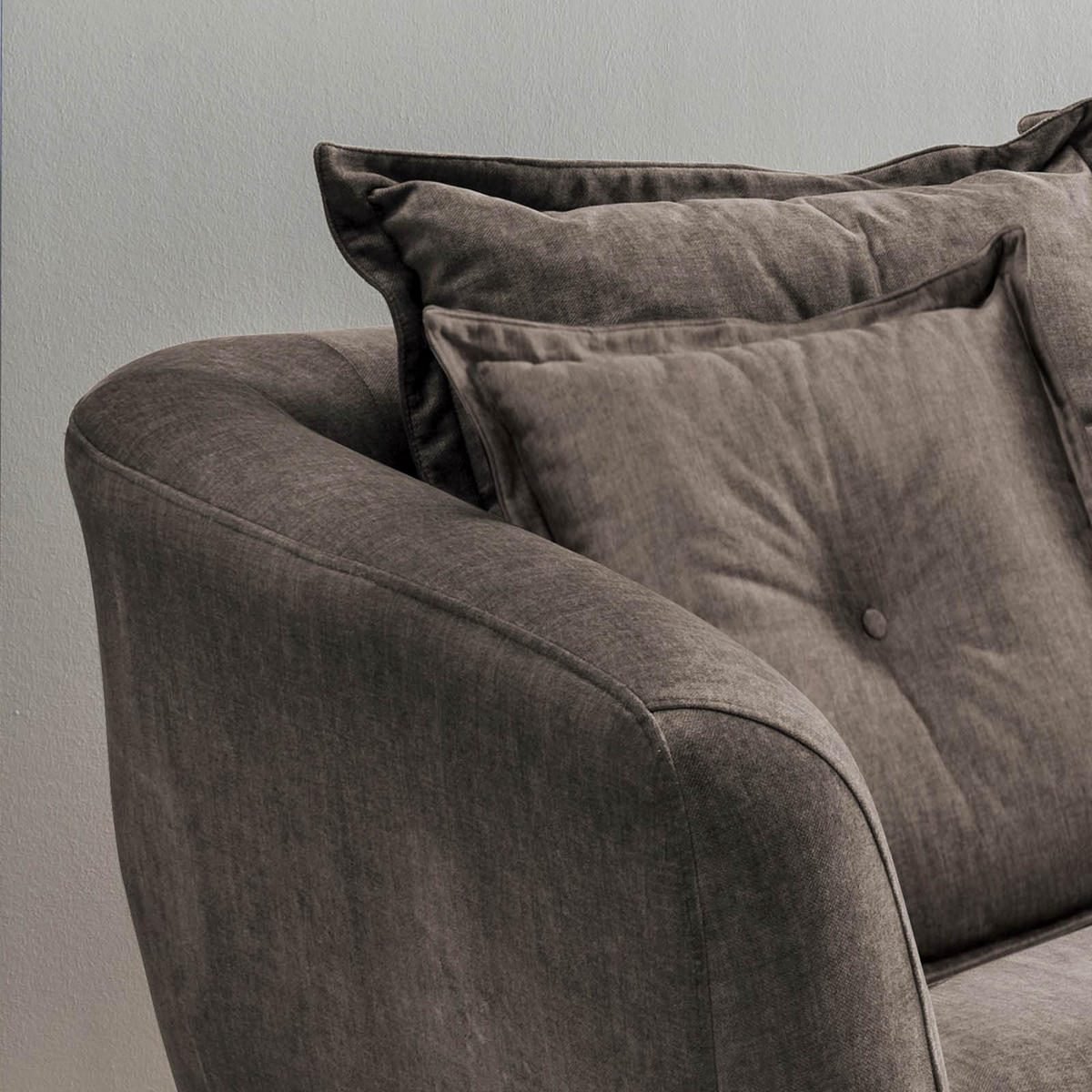 ECKSOFA in Velours Braun  - Buchefarben/Braun, Modern, Holz/Textil (277/94/162cm) - Livetastic