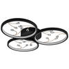 LED-DECKENLEUCHTE 62/6 cm   - Schwarz, KONVENTIONELL, Metall (62/6cm)