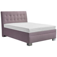 ČALÚNENÁ POSTEĽ, 140/200 cm, lila - lila, Basics, drevo (140/200cm) - Blanar